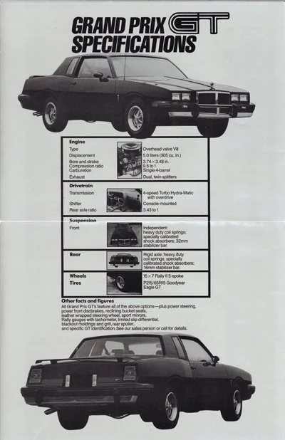 87 Grand Prix GT—An Original Owner's Perspective! — PontiacV8.com